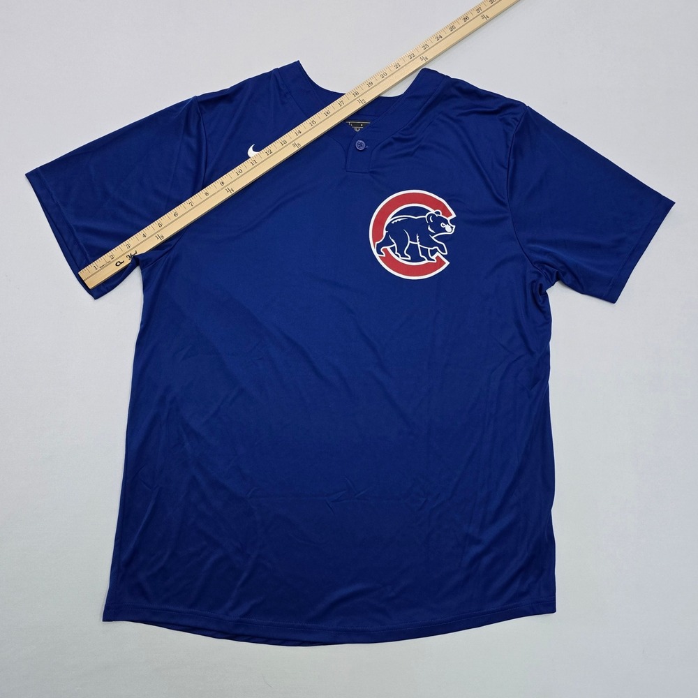 Nike Chicago Cubs MLB Baseball Batting Practice Jersey Shirt Blue Mens Large - Picture 8 of 10
